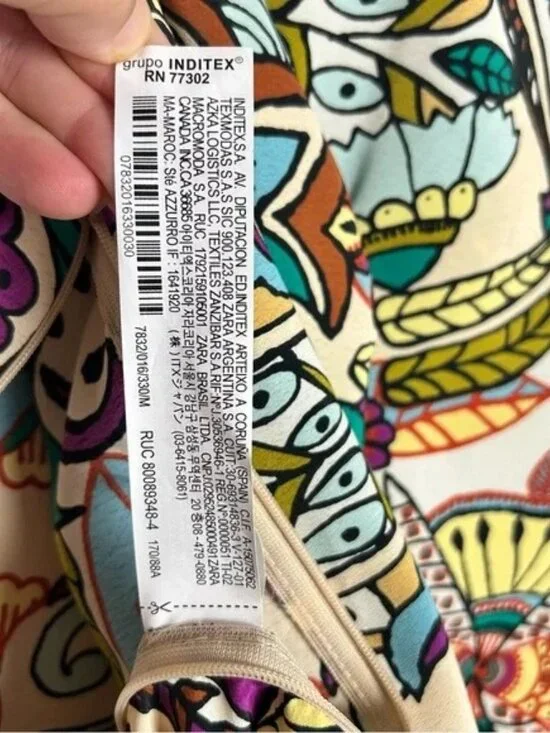 BLOGGERS FAV ZARA MULTICOLORED PRINTED DRESS - Picture 6 of 13